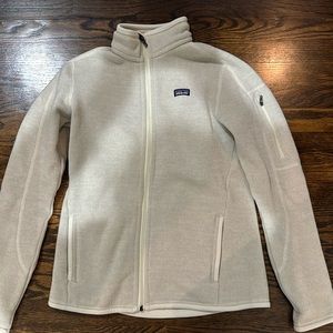 Women’s Full Zip Patagonia, Beige, Size Medium